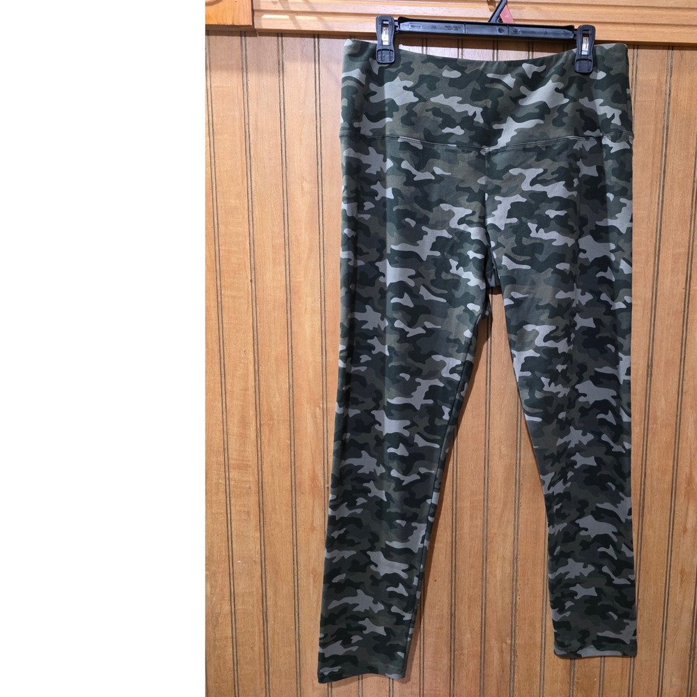Casablanca‎ Camo Leggings Camo High Waist Tummy Control Stretch Activewear L